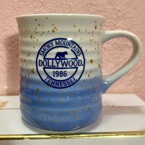 Dollywood 1986 Smoky Mountains Tennessee Vintage Ceramic Coffee Mug Theme Park